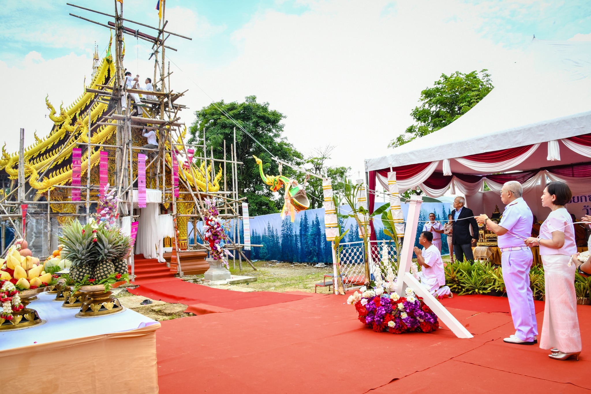 เจ้ากรมแพทย์ทหารเรือ เป็นประธานพิธียกช่อฟ้าวิหารพระพุทธวิสุทธิศาสดานิราพาธ 